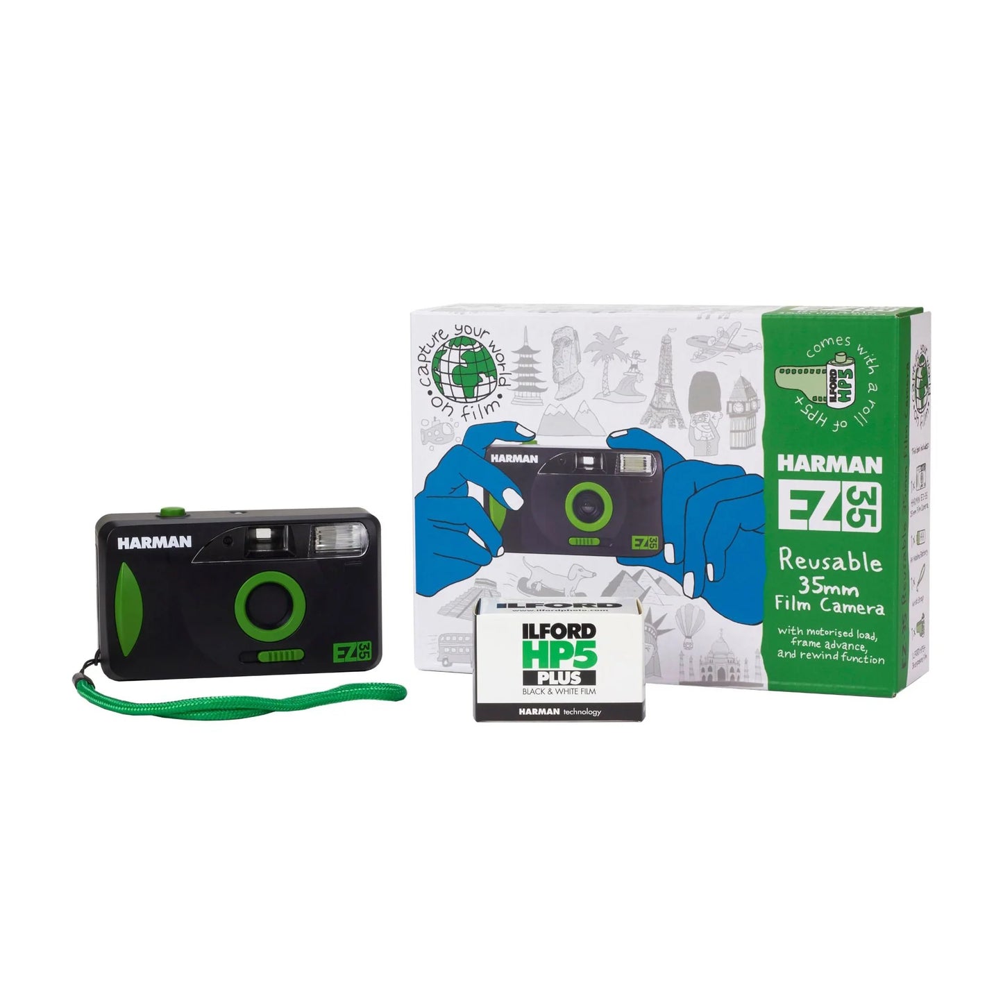 Ilford Harman EZ35 Auto Camera With Ilford HP5 B&W Film
