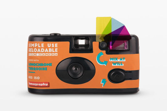 Lomography Simple Use Reloadable Film Camera LomoChrome Turquoise