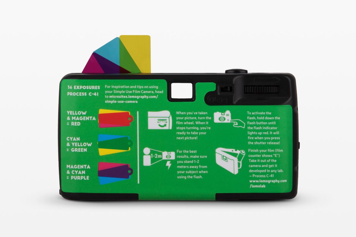 Lomography Simple Use Reloadable Film Camera LomoChrome Purple